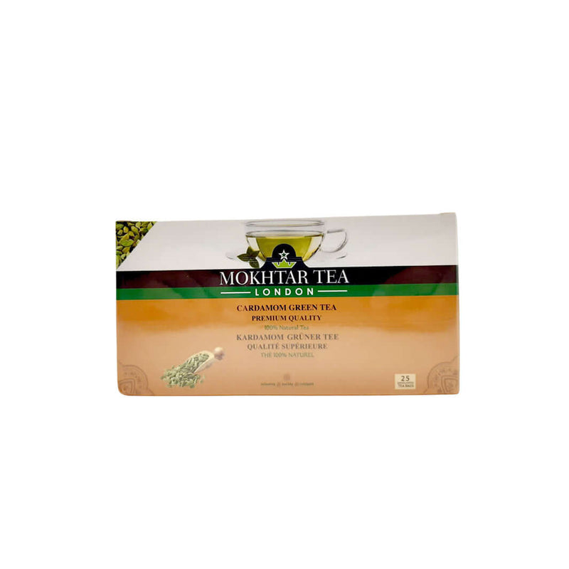 Mokhtar Tea Cardamom Green Tea 25 Tea Bags - 50g