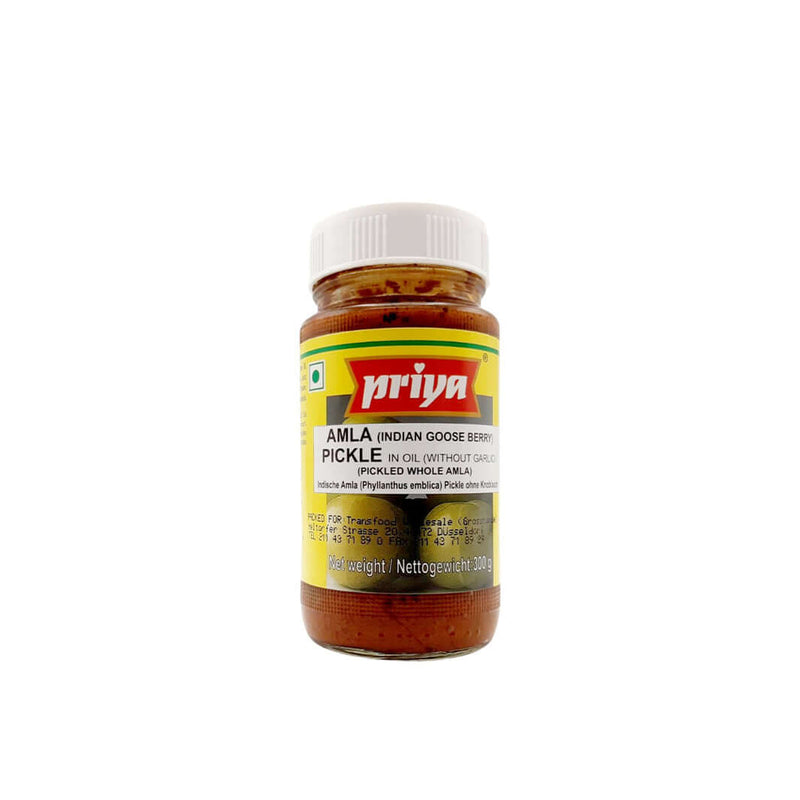 Priya Amla Pickle in Oil Without Garlic 300g